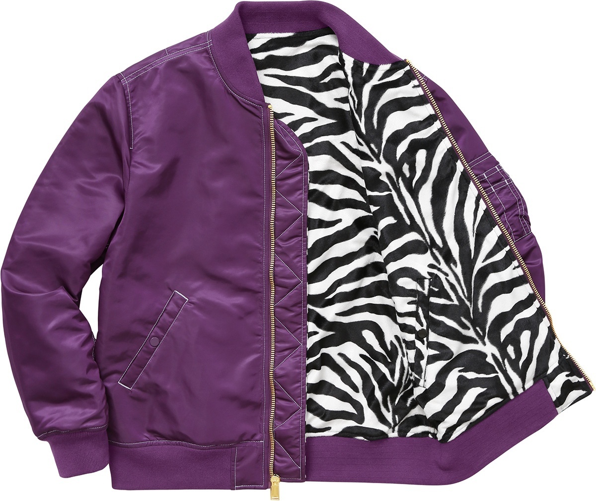 Contrast Stitch Reversible MA-1 Jacket view 5